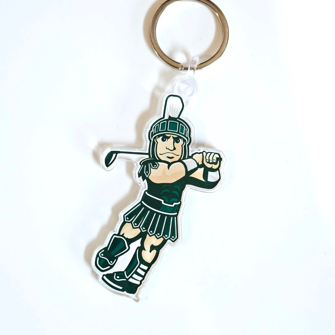 University Michigan Keychain