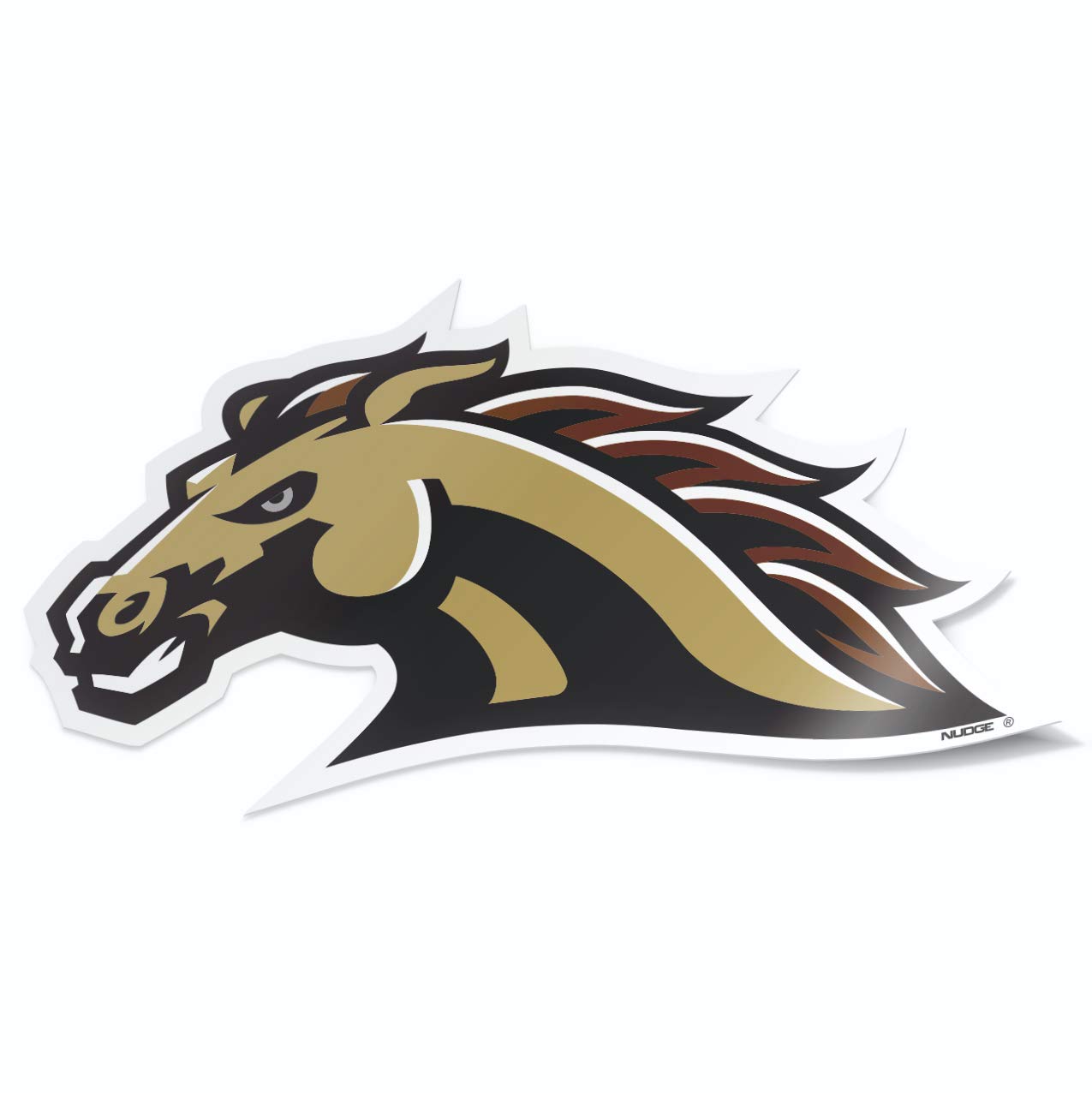 Western Michigan University Combo Bronco & Wordmark Logo Car Decal