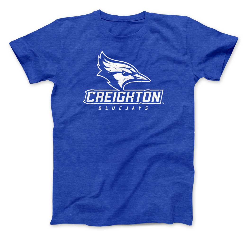 Men's Nike White Creighton Bluejays Throwback Wordmark T-Shirt