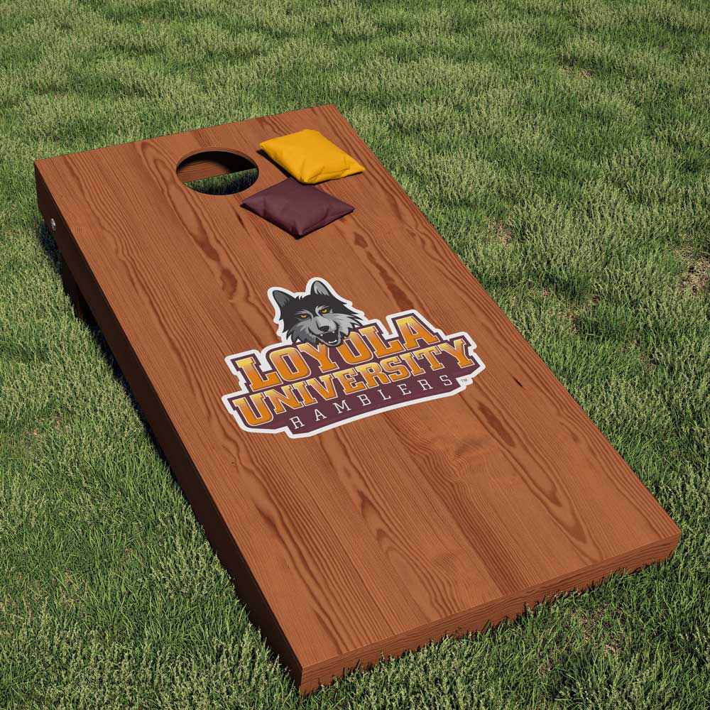 Loyola University Chicago Ramblers Combo Logo Cornhole Decal