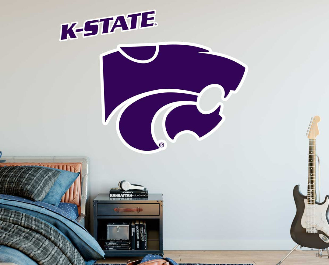 Kansas State Purple Powercat Wall Decal from Nudge Printing