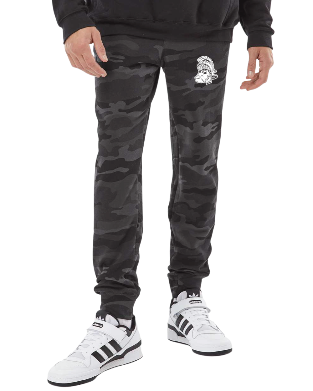 Black Camo Michigan State Sweatpants from Nudge Printing