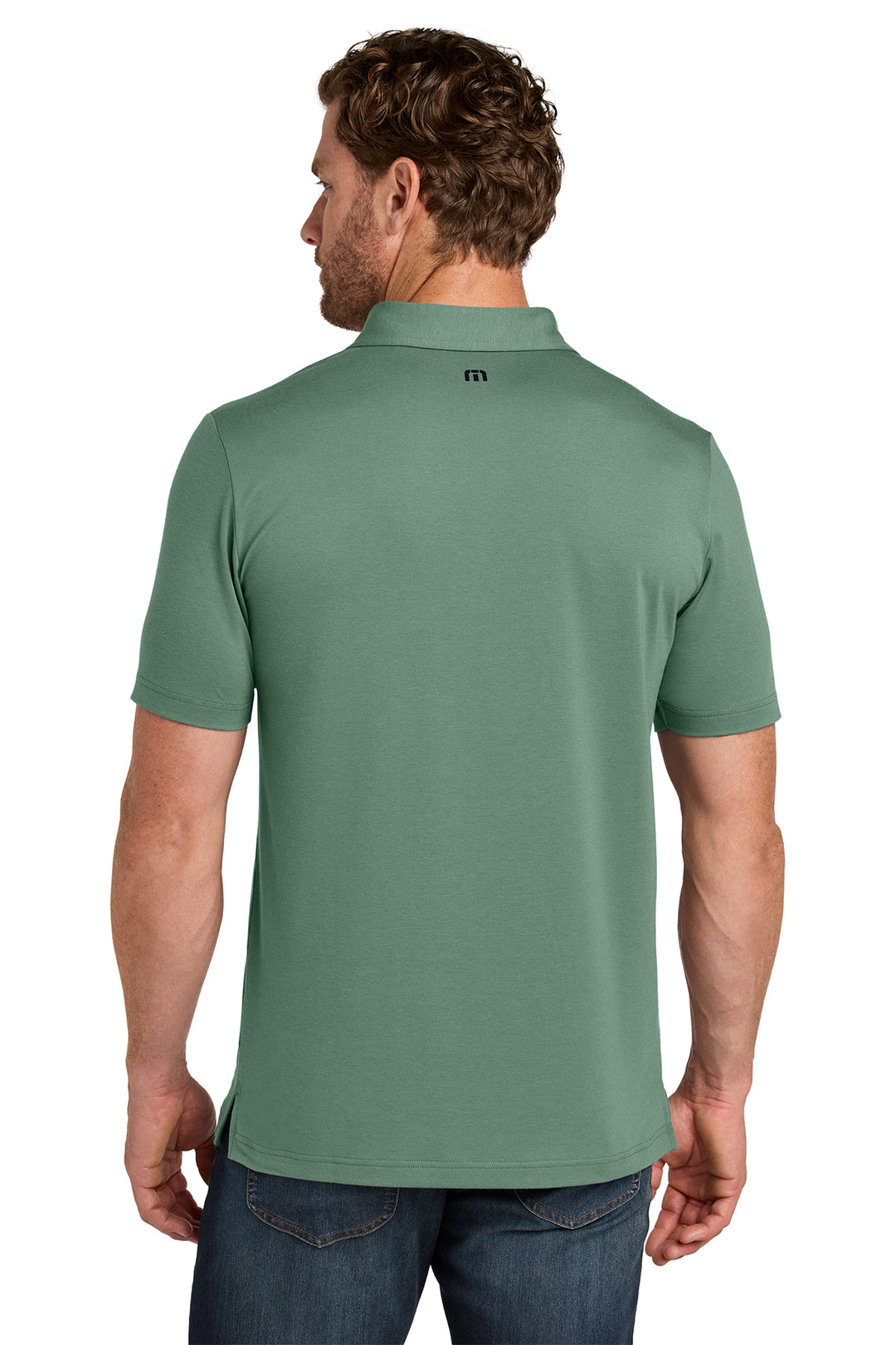 "On the Banks" Travis Mathew Glenview Solid Green Polo