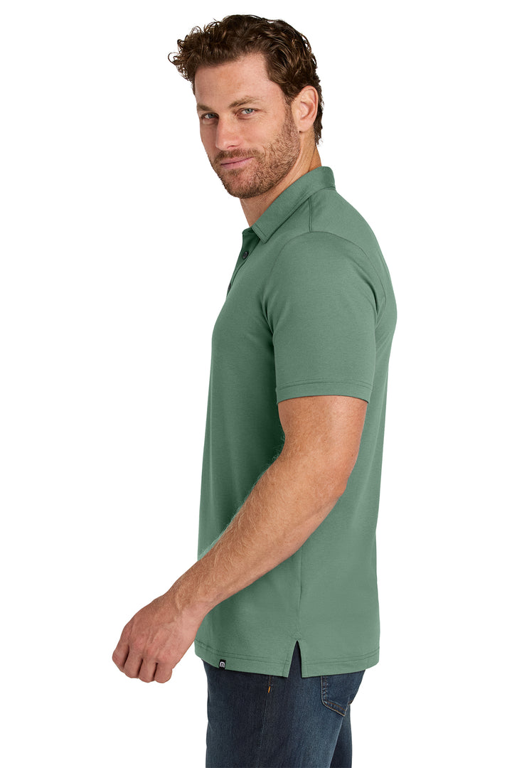 "On the Banks" Travis Mathew Glenview Solid Green Polo