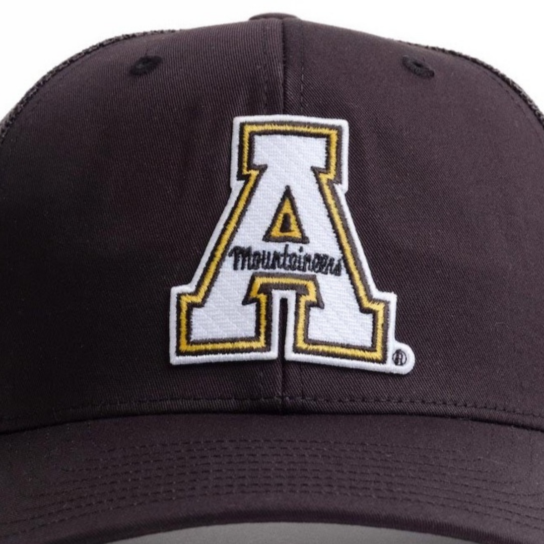 App State A black hat close up picture from Nudge Printing