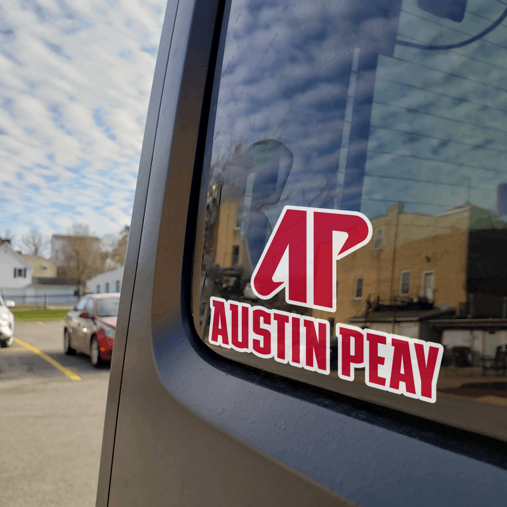 Austin Peay AP Decal on Car