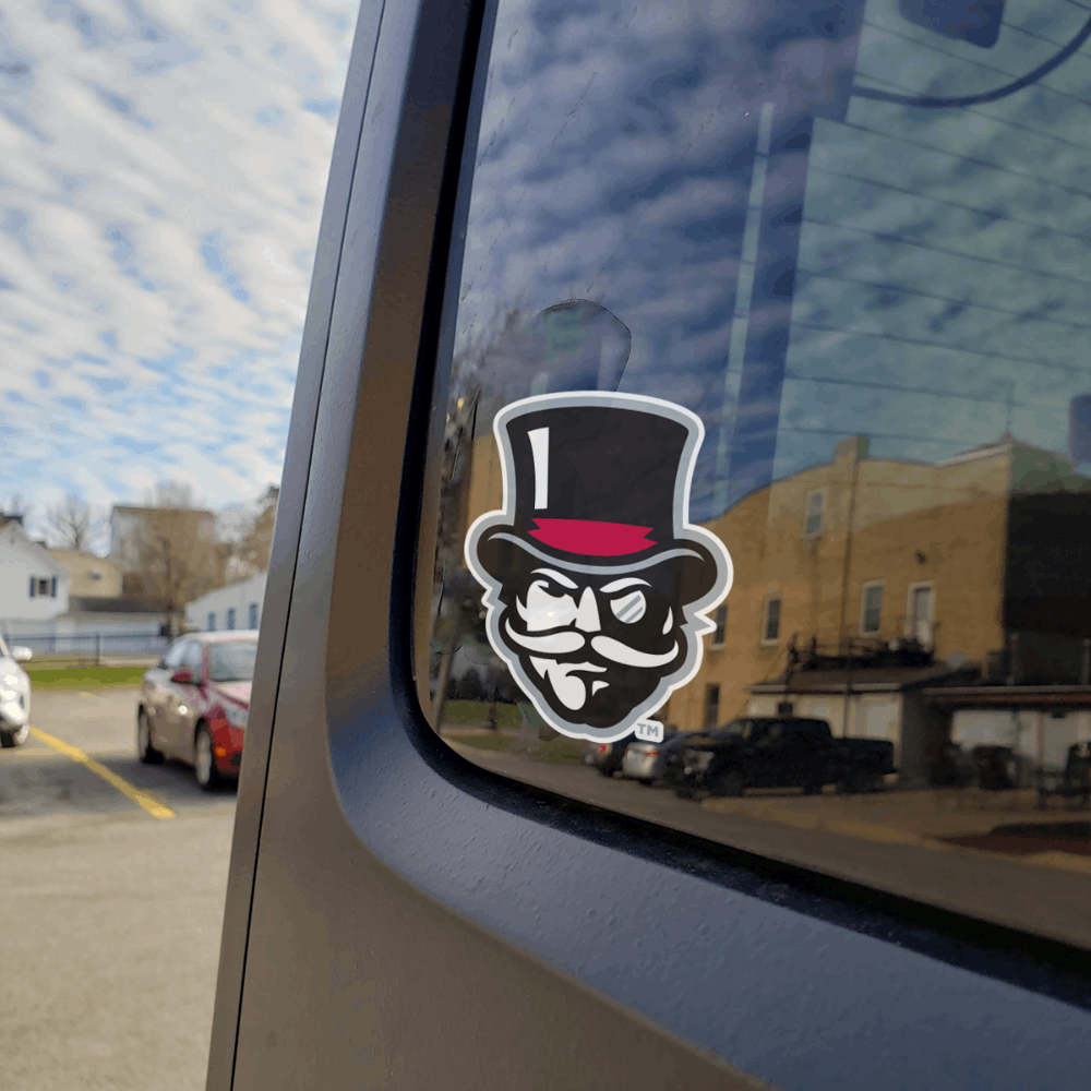 Austin Peay Governors Car Decal on Car