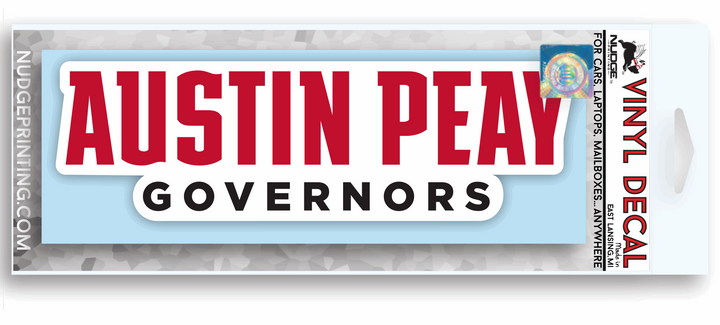 Austin Peay Governors Car Decal in Packaging