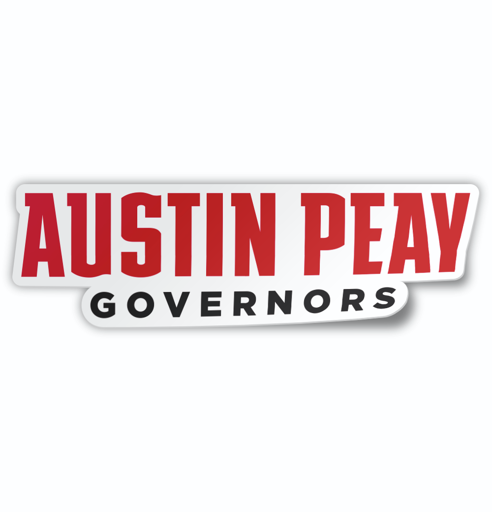 Austin Peay Governors Car Decal Sticker Mockup