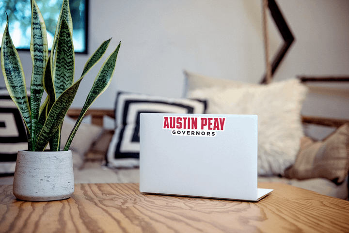 Austin Peay Governors Decal on Laptop