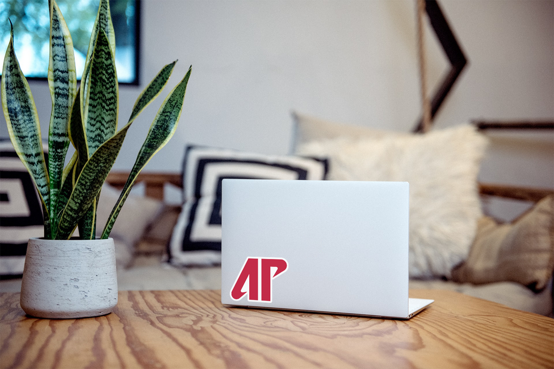 Austin Peay State University AP Decal Sticker on Laptop