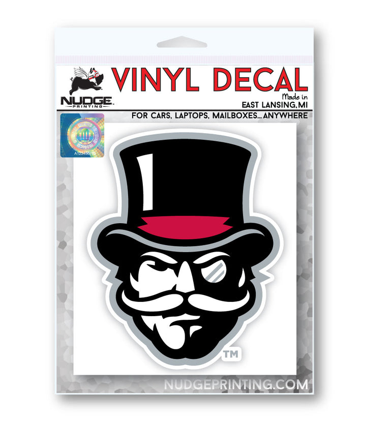 Austin Peay Governors Head Car Decal Sticker in Packaging