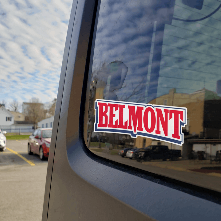 Belmont Car Decal on Car