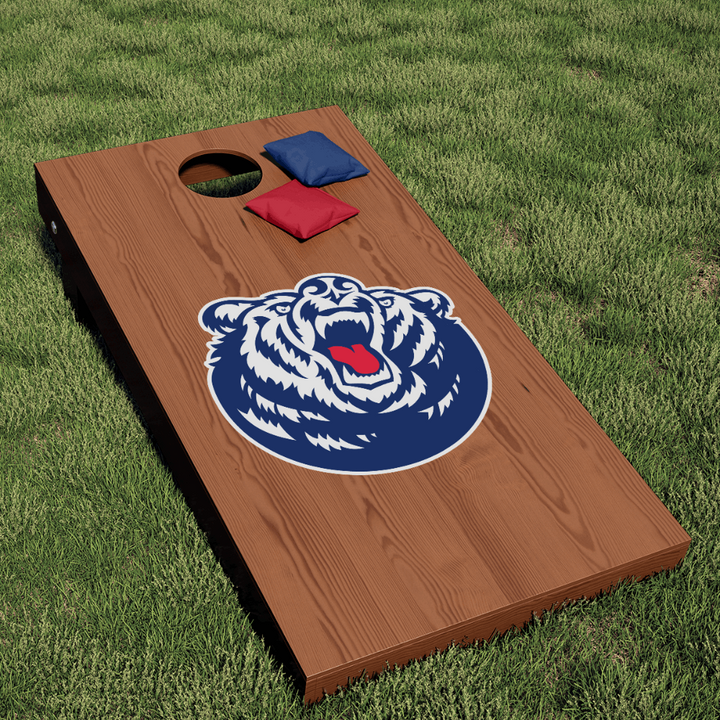 Belmont University Bruins Bear Head Cornhole Decal