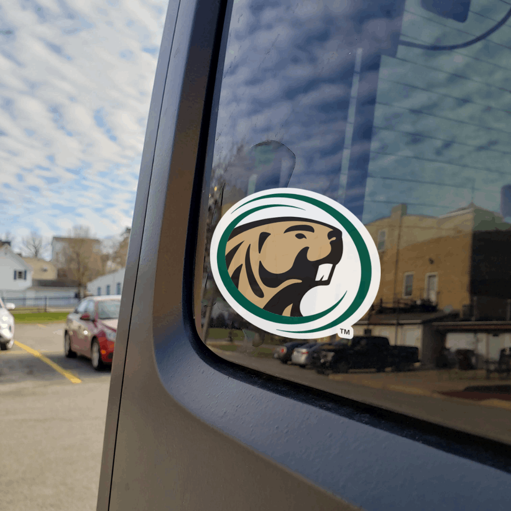 Bemidji Beaver Decal on Car