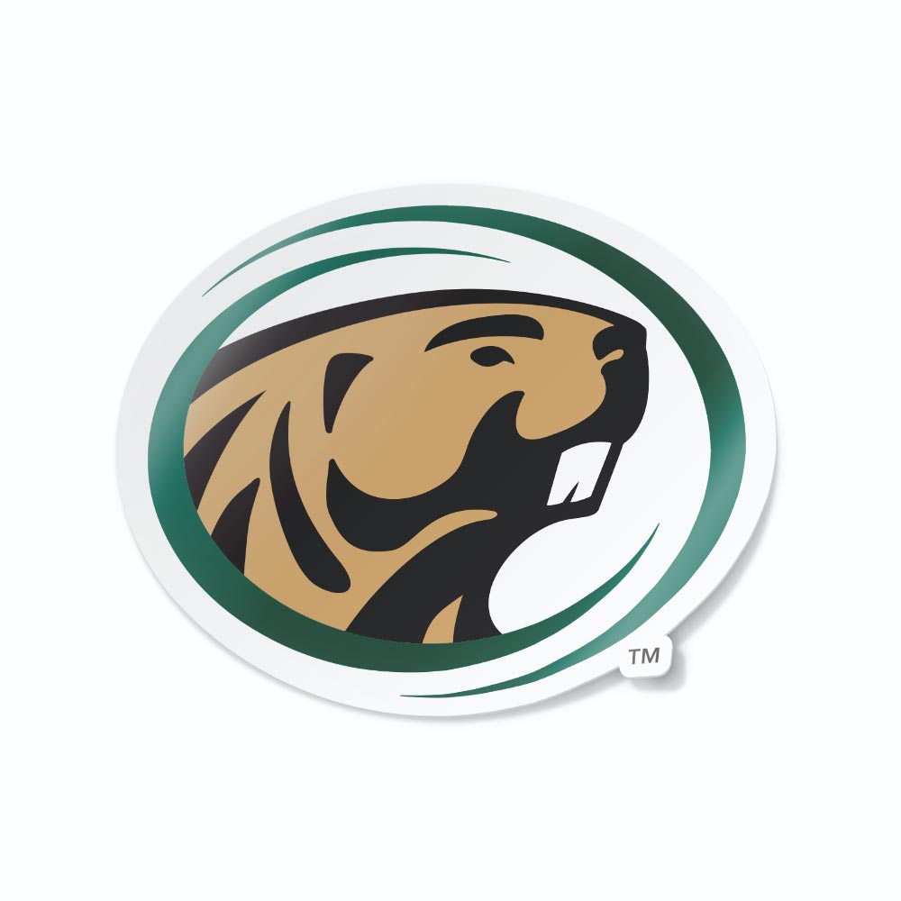 Bemidji State University Beaver Cornhole Decal Sticker