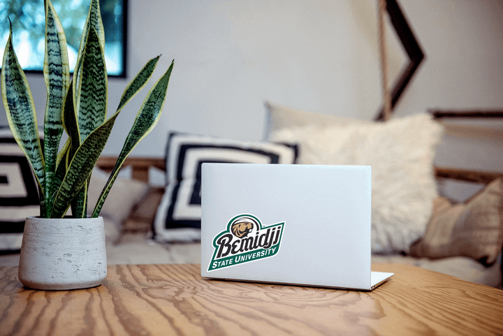 Bemidji State University Decal on Laptop