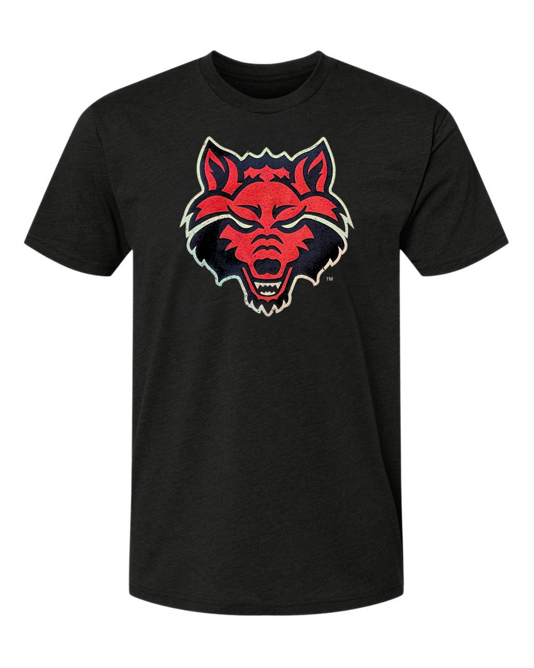 Arkansas State University Red Wolves Mascot Logo T-shirt mock up