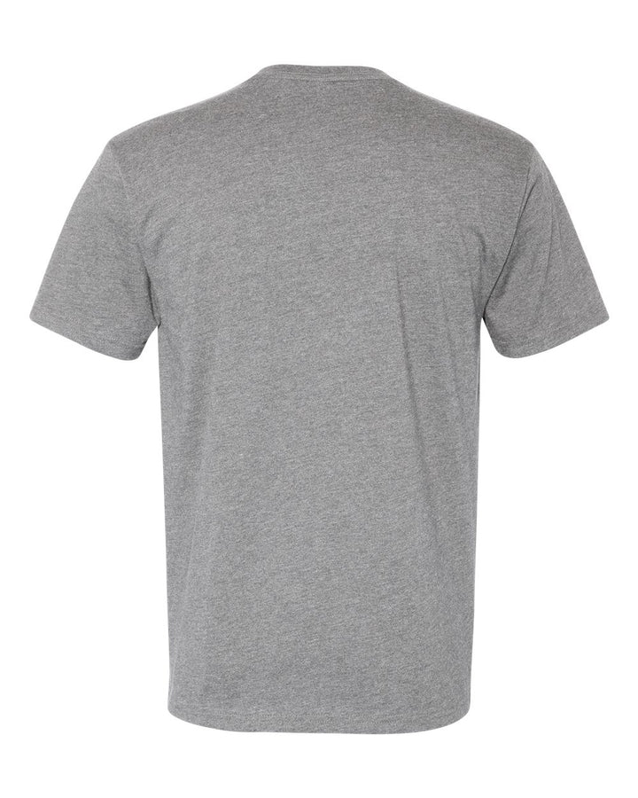 Back view of a light grey t-shirt from Nudge Printing