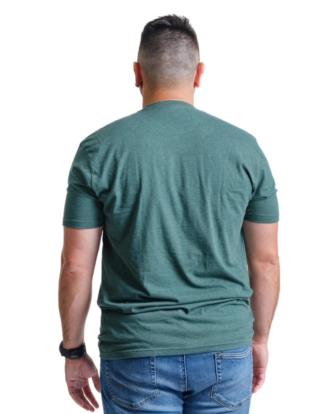 Wayne State University Block W Logo on Green Premium T-Shirt