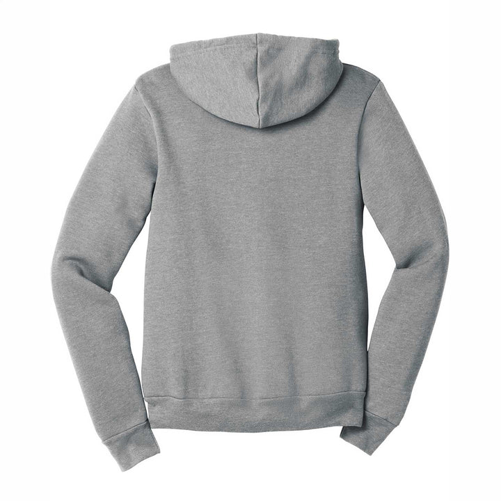 Grey athletic heather sweatshirt back view