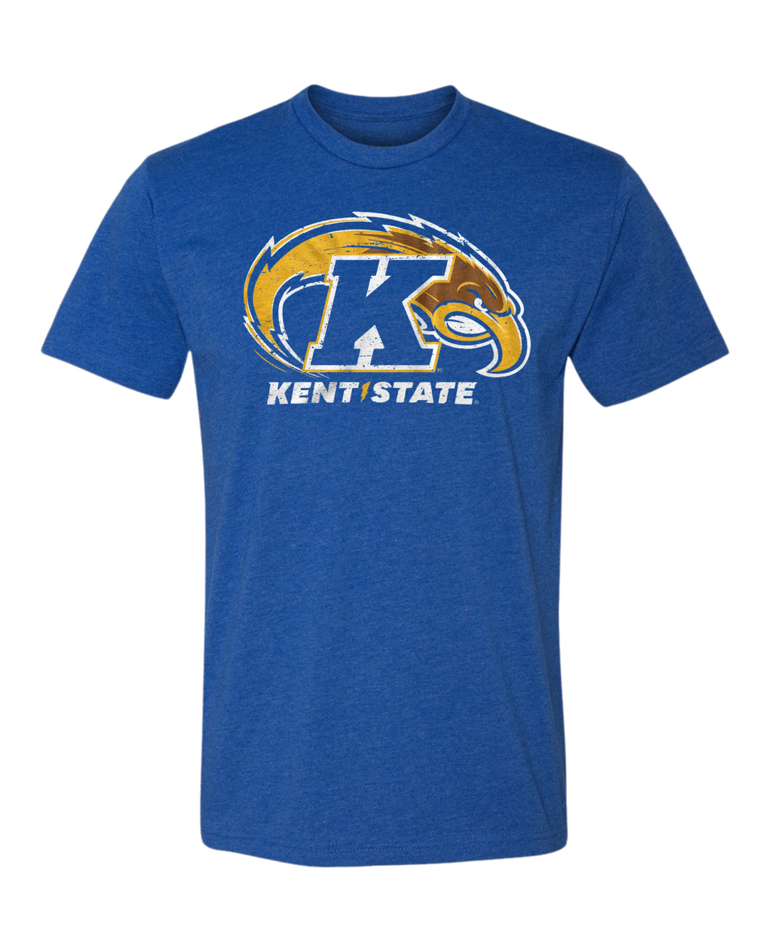 Kent State University Golden Flashes Primary Logo Unisex T-shirt (Royal Blue) Mock up