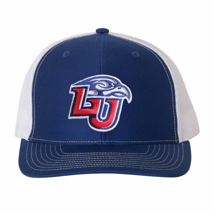 Liberty University Flames LU Blue Trucker Hat