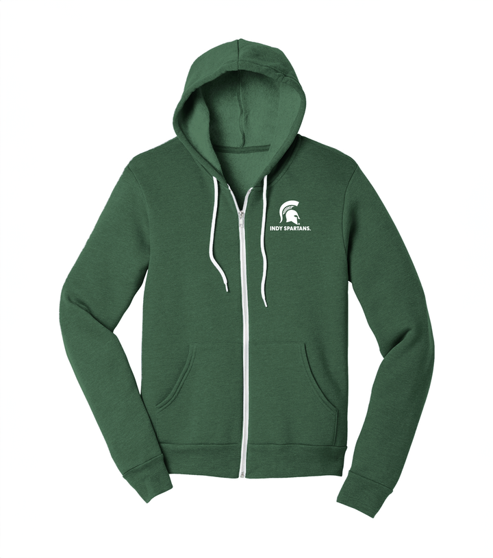 Indy Spartans | Michigan State Green Zip Up Hoodie