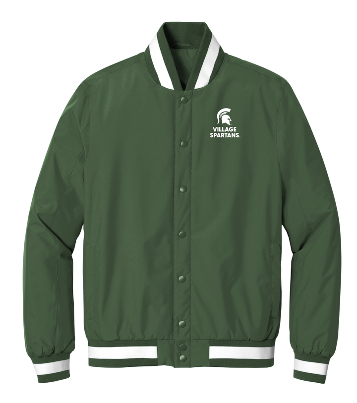 Michigan State Village Spartans Green Varsity Jacket