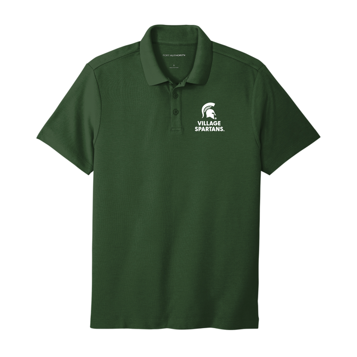 Village Spartans - Green Embroidered Unisex Polo