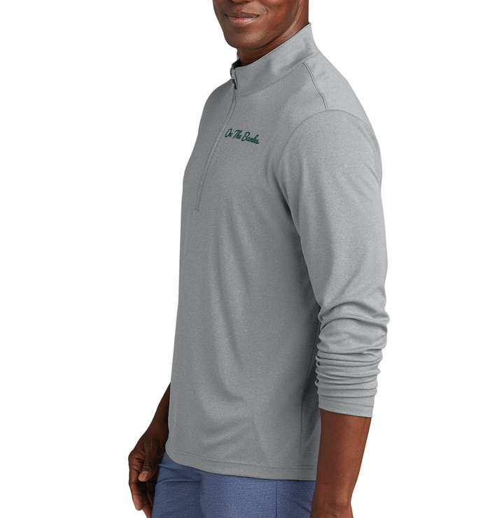 "On the Banks" Travis Mathew Grey Coto Quarter Zip