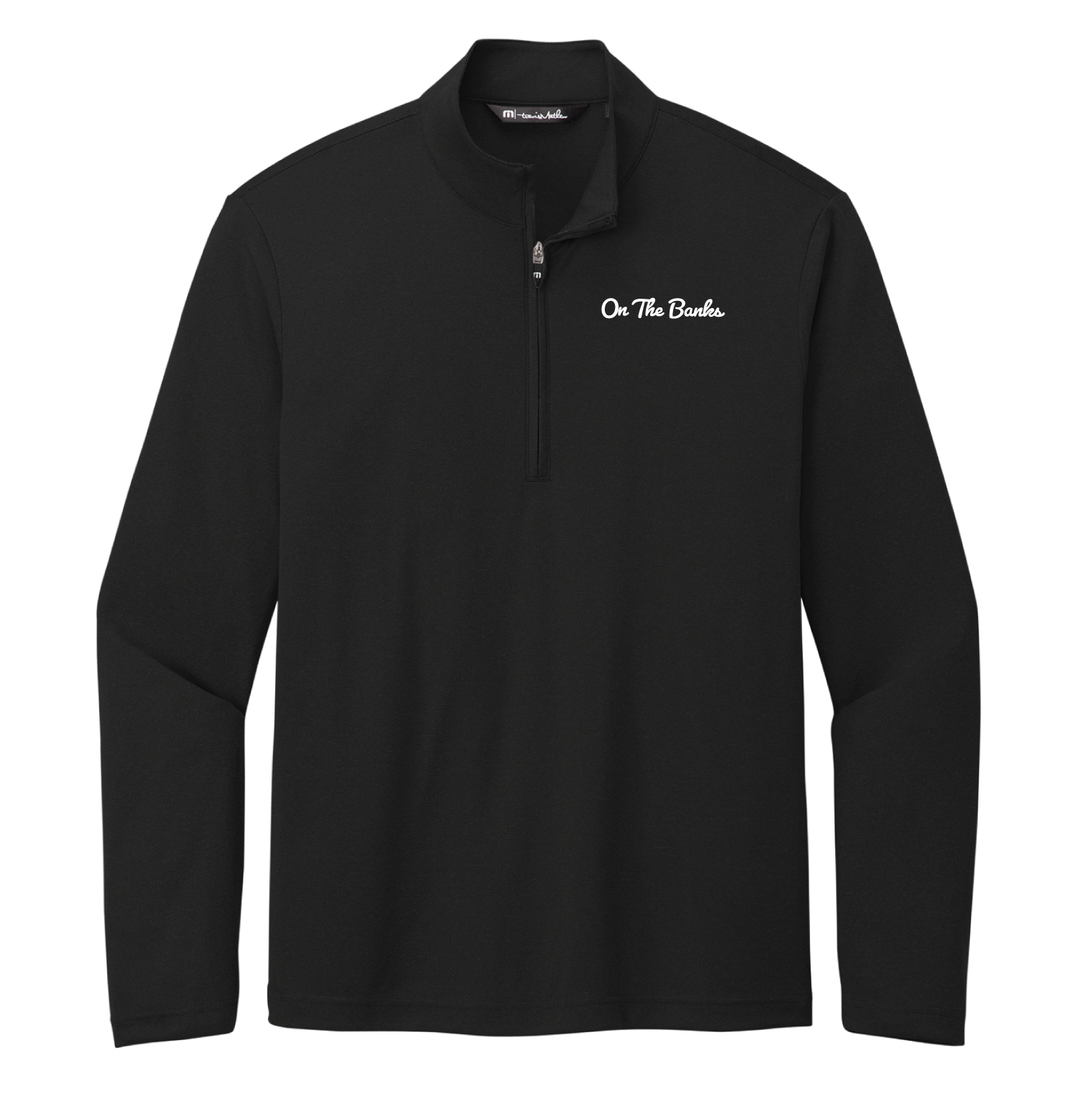 "On the Banks" Travis Mathew Black Coto Quarter Zip