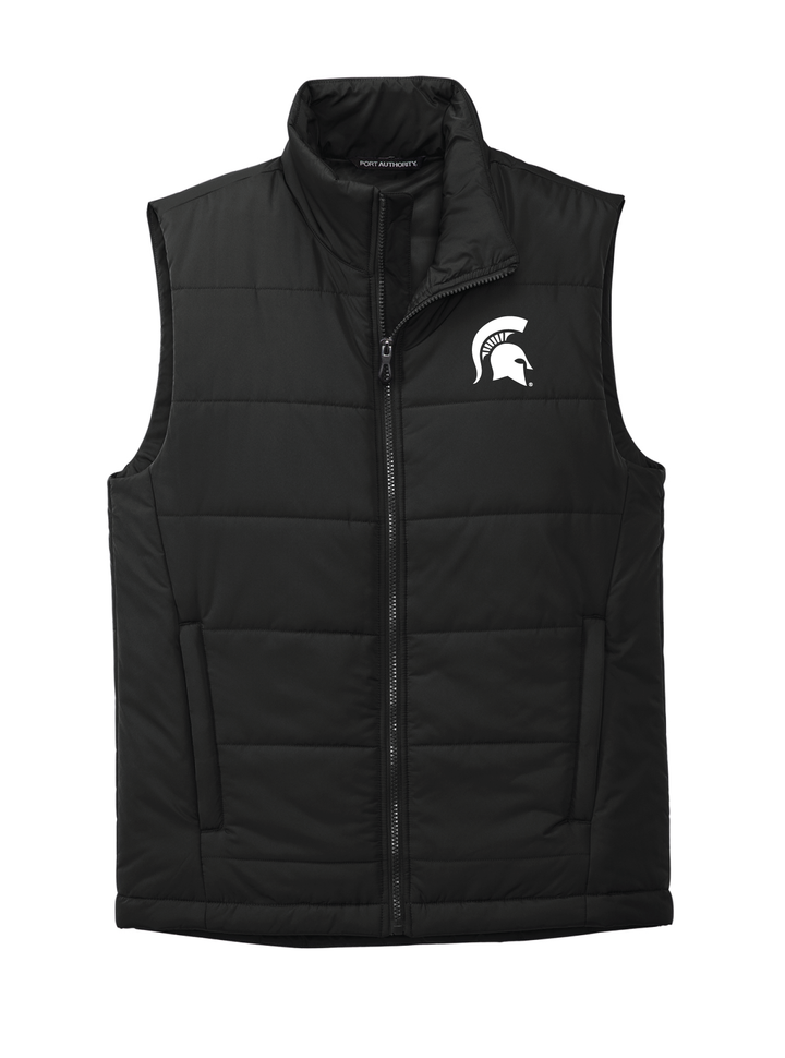 Michigan State Spartans Black Puffer Vest