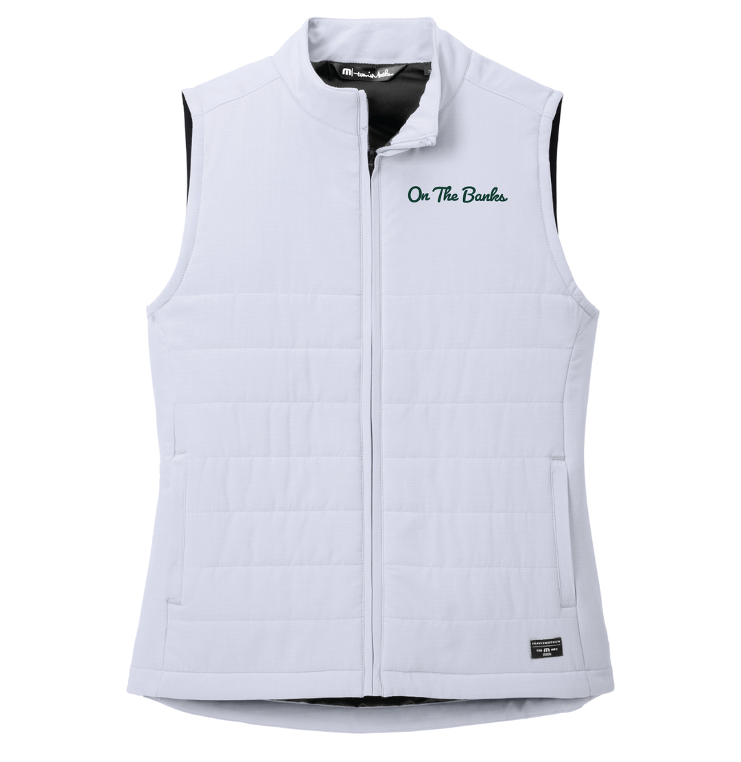 "On the Banks" Travis Mathew Women's White Cold Bay Vest