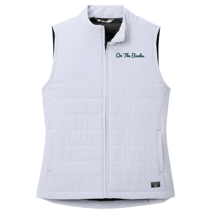 "On the Banks" Travis Mathew Women's White Cold Bay Vest