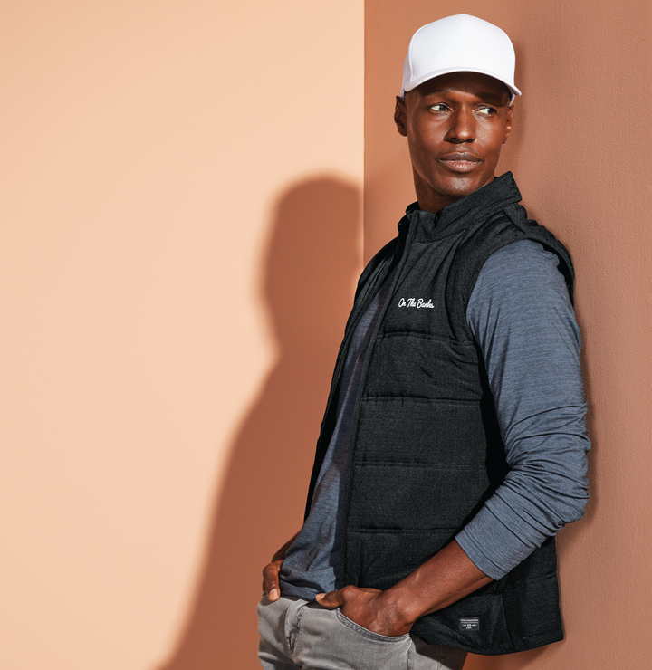 "On the Banks" Travis Mathew Men's Black Cold Bay Vest