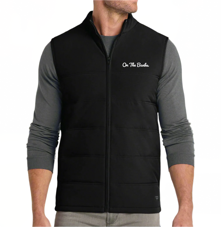 "On the Banks" Travis Mathew Men's Black Cold Bay Vest