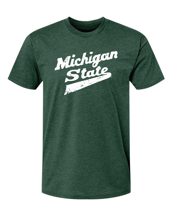 Green Michigan State Hockey Logo T Shirt