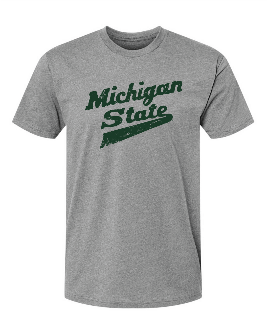 Grey Michigan State Hockey Logo T-Shirt