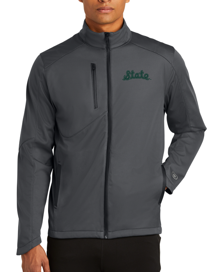 Michigan State Grey Cursive State Jacket