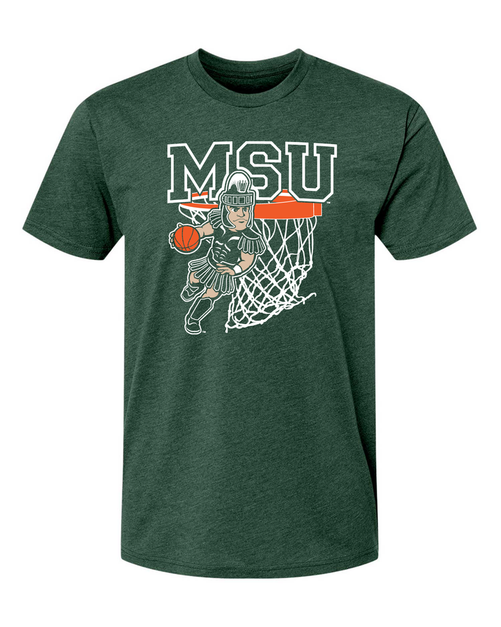 Michigan State Basketball Sparty Green T-Shirt