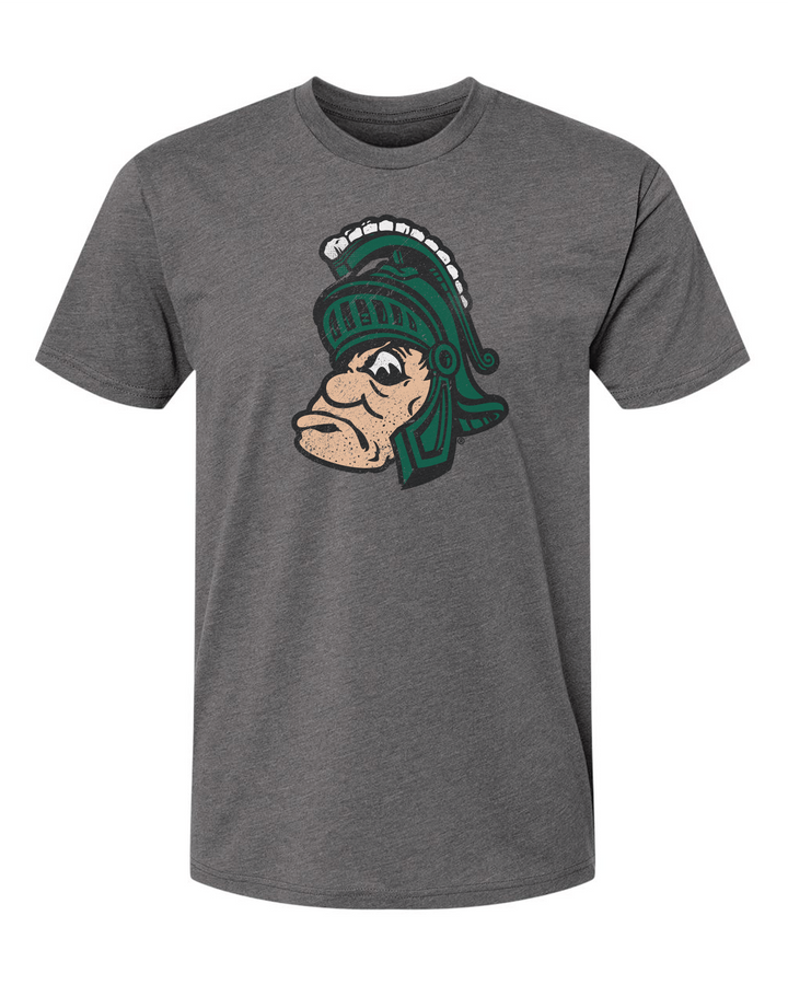 Michigan State Grey Gruff Sparty Vintage Full Color T-Shirt