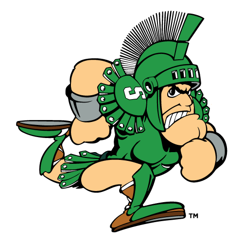 Michigan State Charging Sparty Logo