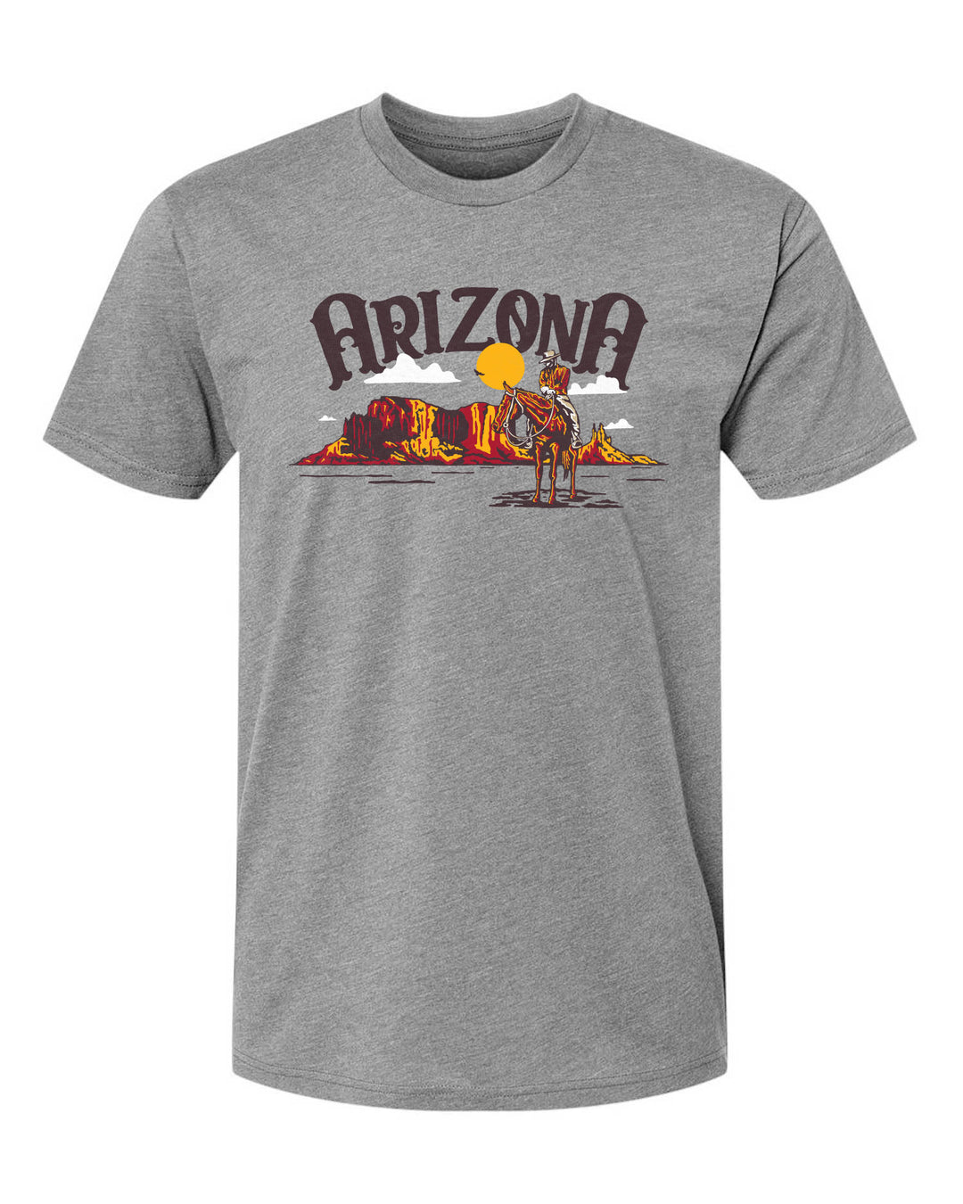 Nifty 50 | Phoenix Arizona Cowboy Landscape Grey Shirt