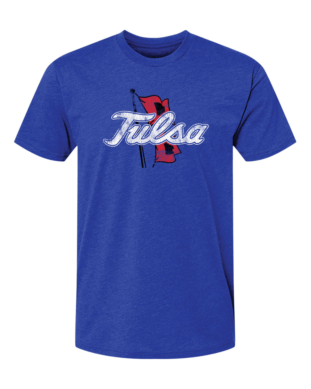 The University of Tulsa Golden Hurricane Primary Logo Unisex T-shirt (Royal Blue) mock up