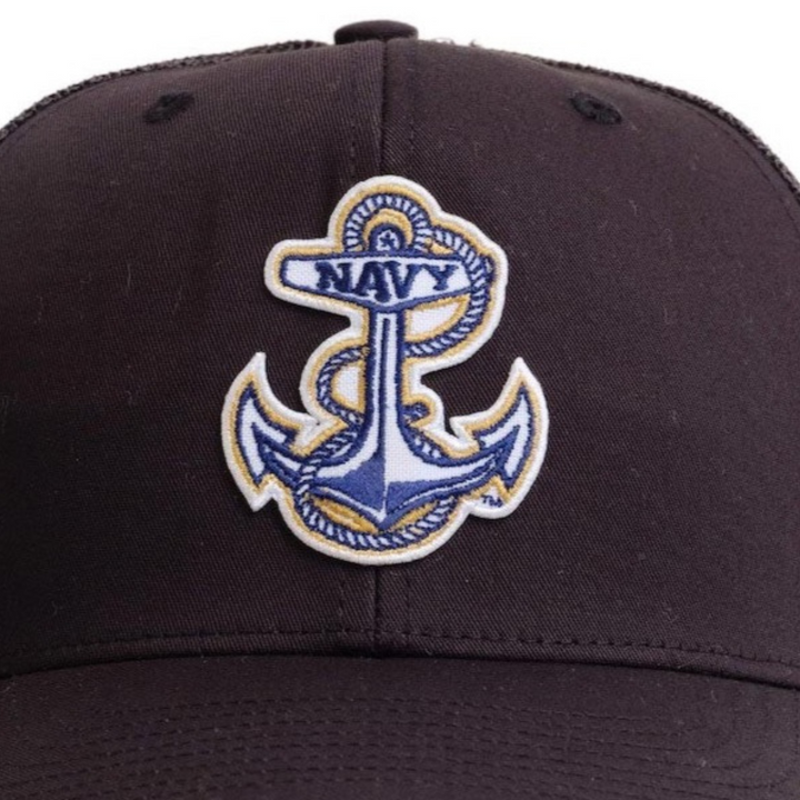 Black US Navy Hat with Anchor from Nudge Printing