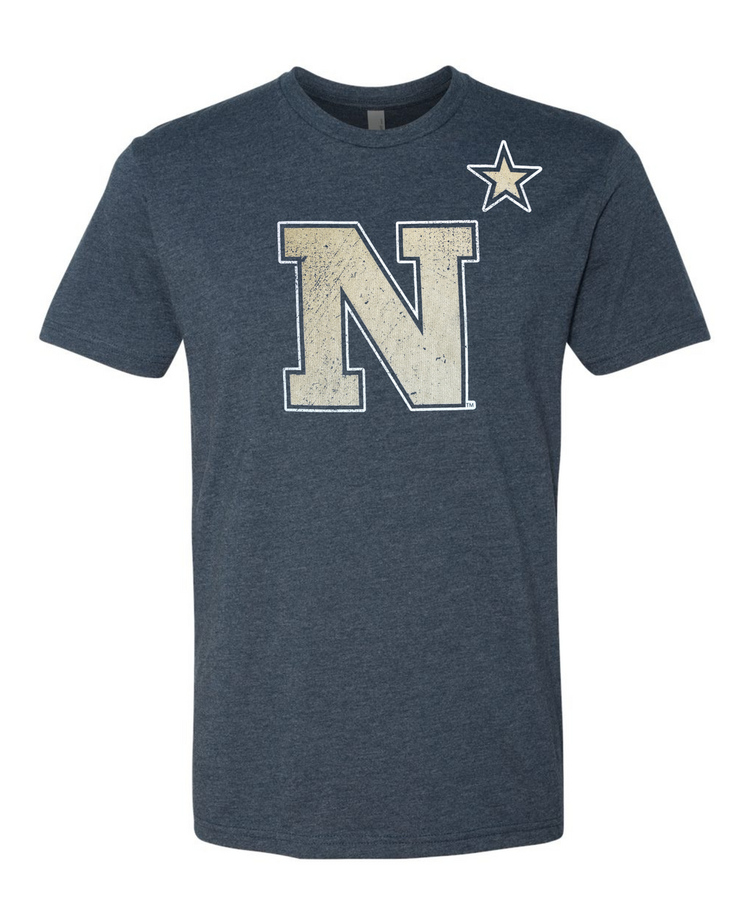 US Naval Academy Primary N* Star  Navy Logo T-shirt Mock up