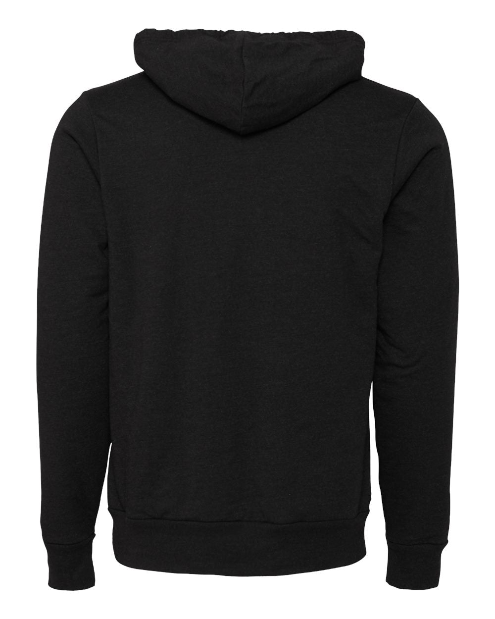 West Point Sweatshirt Black Hoodie Mockup Back View