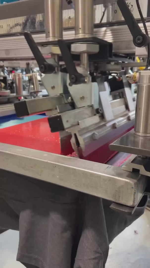 Video of Belmont University T Shirt being Printed