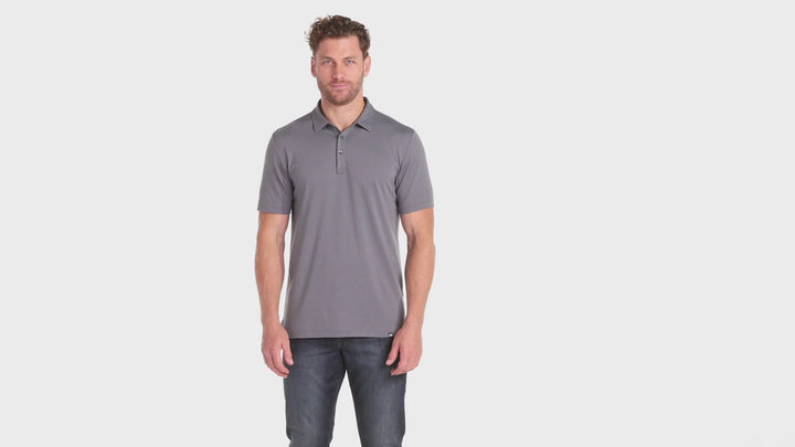 "On the Banks" Travis Mathew Glenview Solid Green Polo